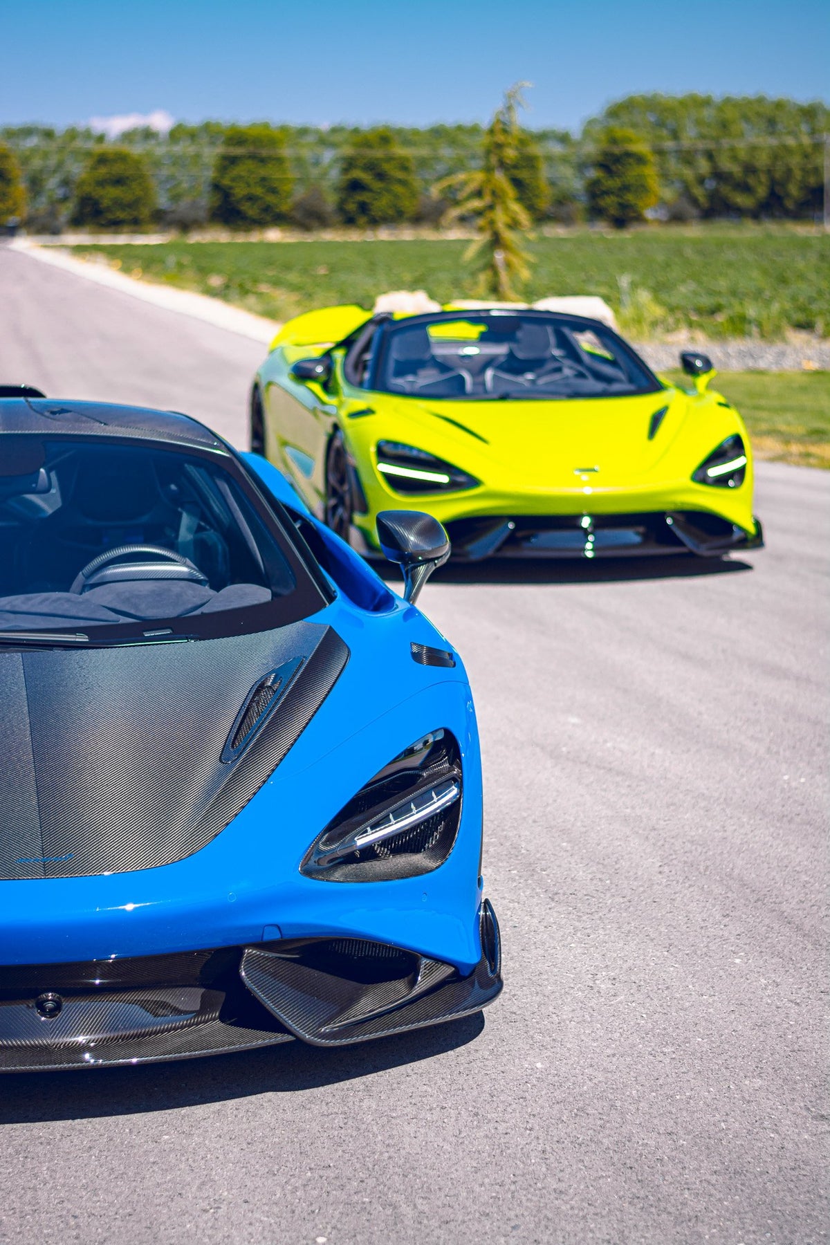blue and yellow mclaren